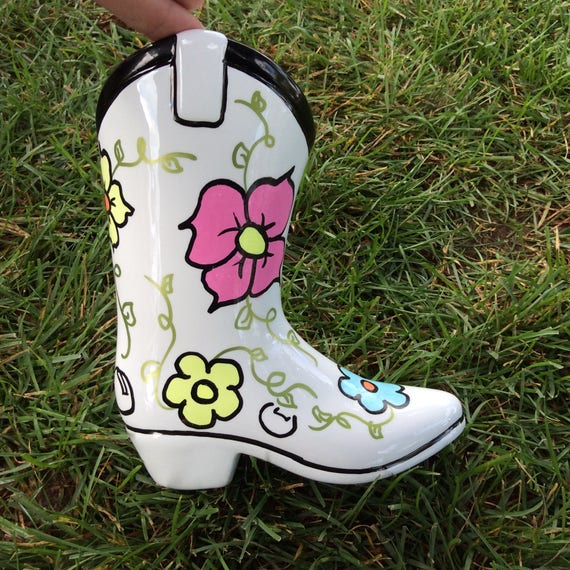 ceramic cowboy boots