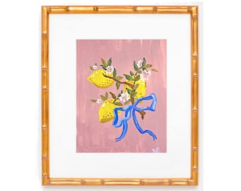 Lemon Branch Art Print