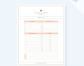 Printable Prep Day Checklist