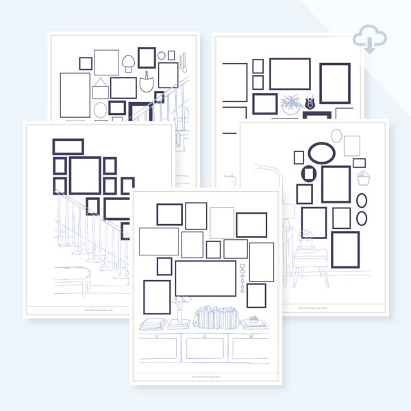 Printable Gallery Wall Template