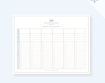 Printable Project List Organizer