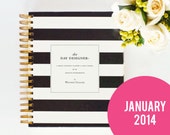 Day Designer - JANUARY 2014 - 2015 Black Rugby Stripe - A Yearly Strategic Planner & Daily Agenda for the Creative Entrepreneur