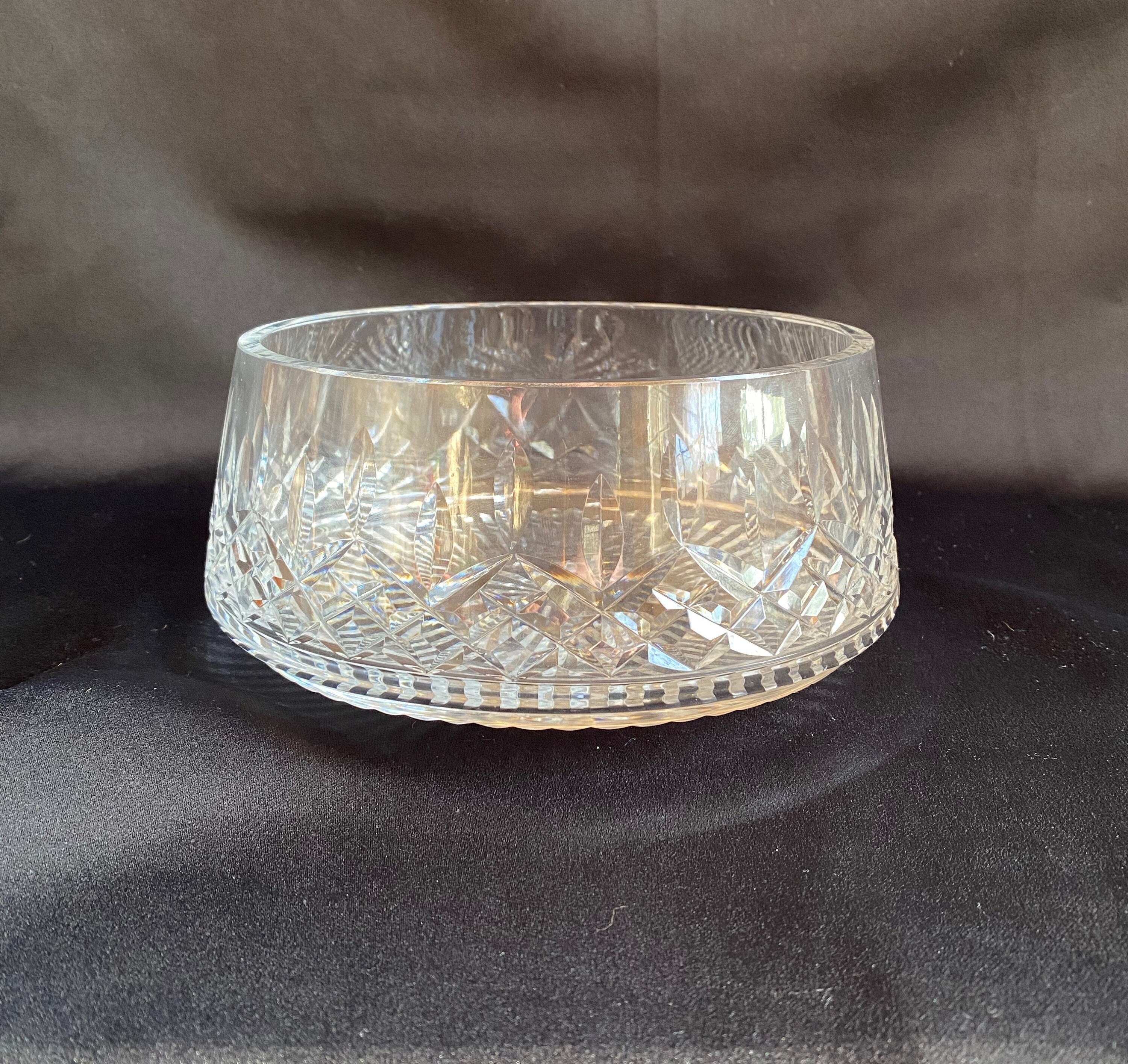 8 Lismore Waterford Crystal Decorative Deep Tapered Bowl Vintage Etsy