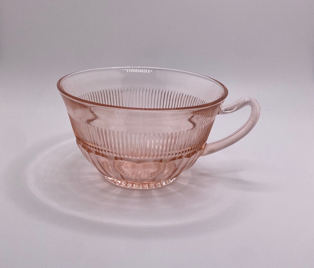 Coronation Pink Depression Glass Tea Cup by Anchor Hocking Glass