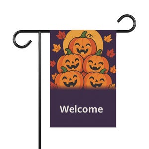 Personalized Fall Garden Flag, Pumpkin Patch Custom Family Name Yard Flag, Double Sided 12x18 Autumn Porch Decor