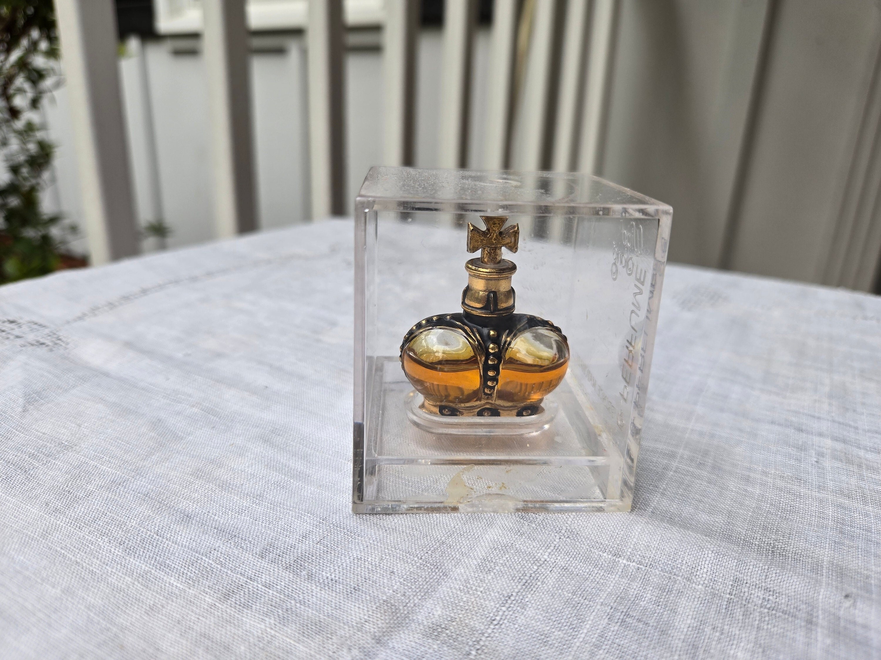 Vintage Wind Song Perfume With Gilded Crown by Prince Matchabelli 1 4 Ounce Circa 1960s to 70s Etsy