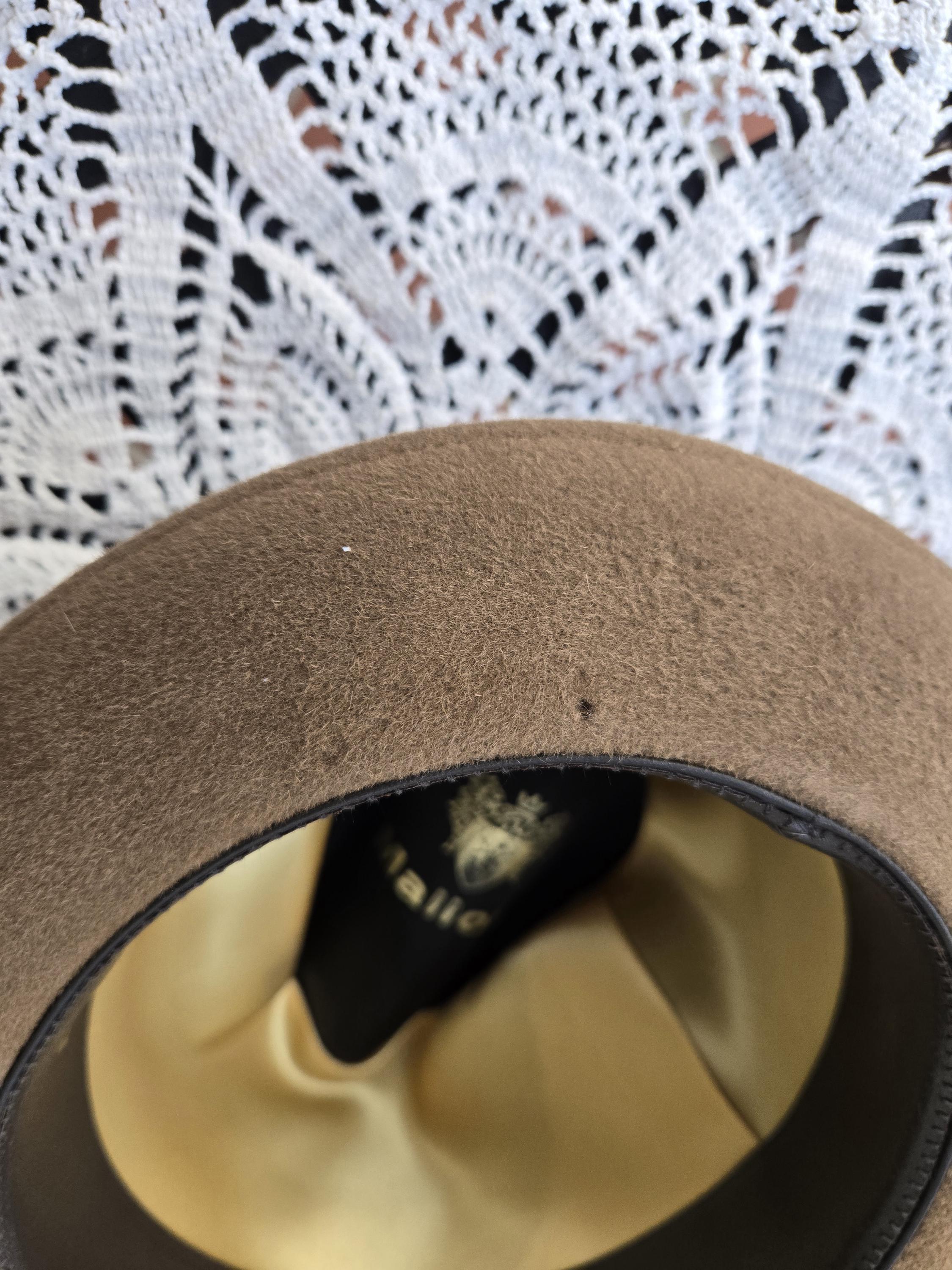 Men's Vintage Mallory Brown / Tan Fedora Torino Quality / Hat Box