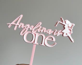 Personalised Fairy Cake Topper | Fairy Birthday Cake Decoration