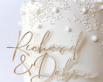 Wedding Cake Topper | Love Acrylic Engagement Cake Decoration