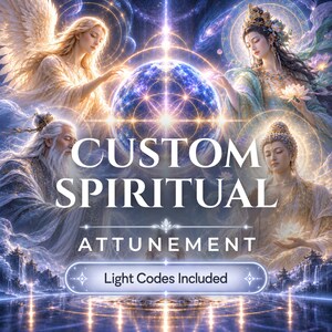 Custom Spiritual Attunement - Choose Your Spiritual Being, Frequency Alignment + Light Code, Charged Digital Artwork