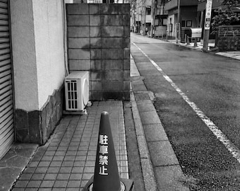Quiet Tokyo Passageways, Set of 3 Black and White Japan Photos, Printable Wall Art, Digital Download, Minimalist Urban Decor