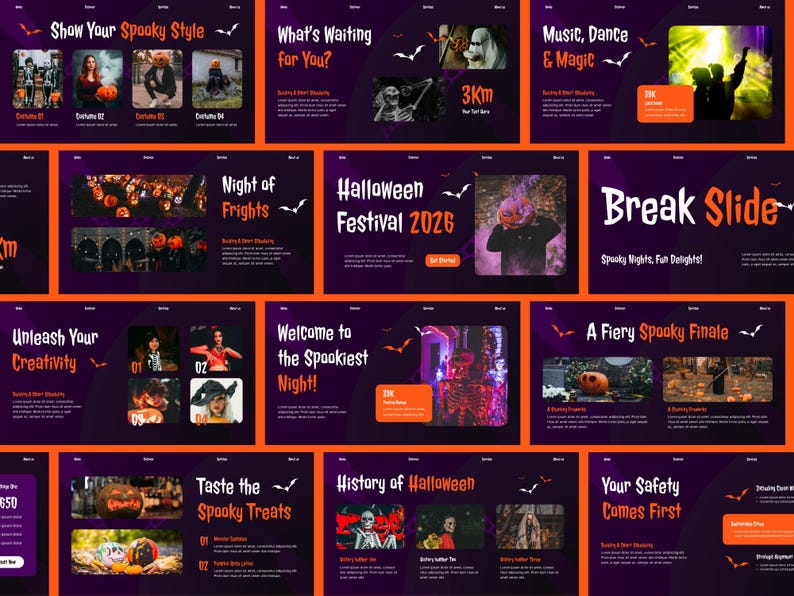 Halloween Festival Presentation - Powerpoint & Google Slides Template ...