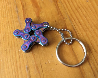 Star Key Chain from Bike Chain