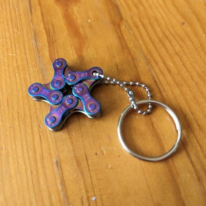 Star Key Chain from Bike Chain