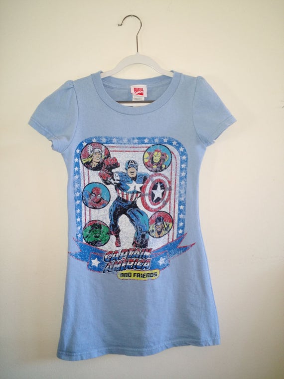 girls captain america shirt