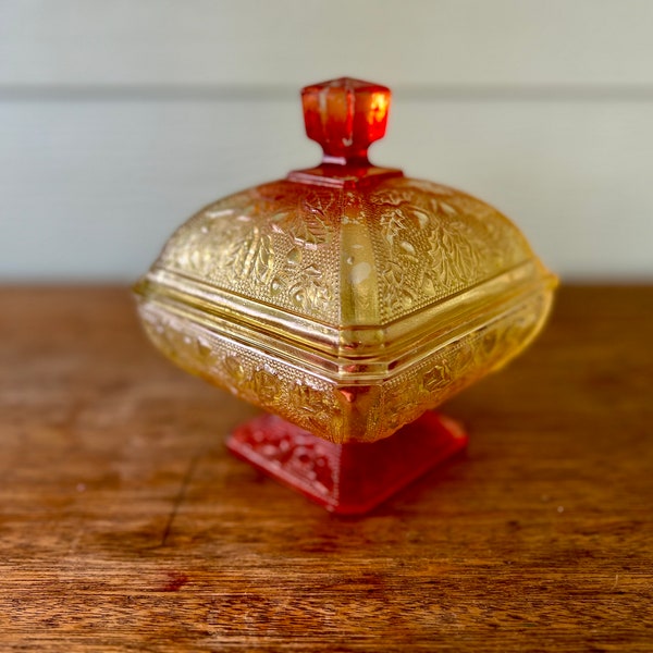 Footed Candy Dish Etsy