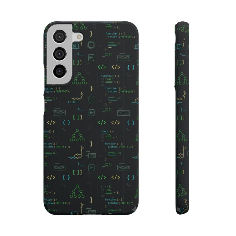 Entwickler-Code-Typografie-Hülle, Programmierer-Geschenk für iPhone- und Samsung-Hüllen Bild 12