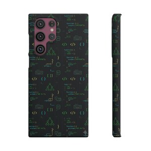 Entwickler-Code-Typografie-Hülle, Programmierer-Geschenk für iPhone- und Samsung-Hüllen Bild 7