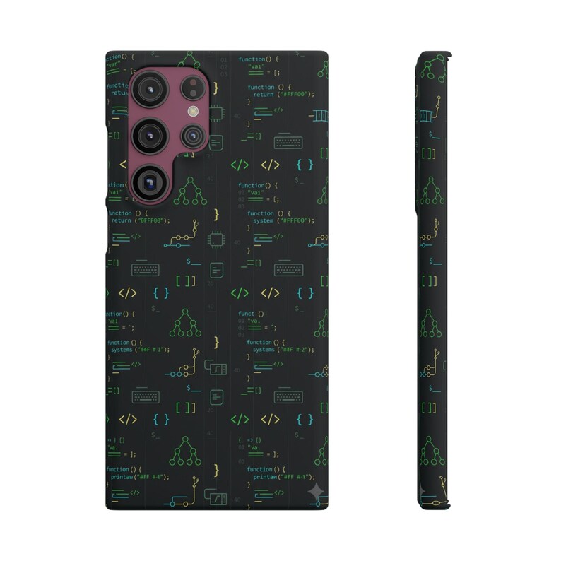 Entwickler-Code-Typografie-Hülle, Programmierer-Geschenk für iPhone- und Samsung-Hüllen Bild 7