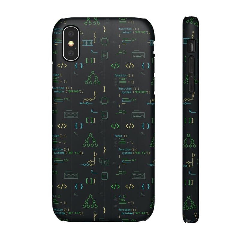 Entwickler-Code-Typografie-Hülle, Programmierer-Geschenk für iPhone- und Samsung-Hüllen Bild 15