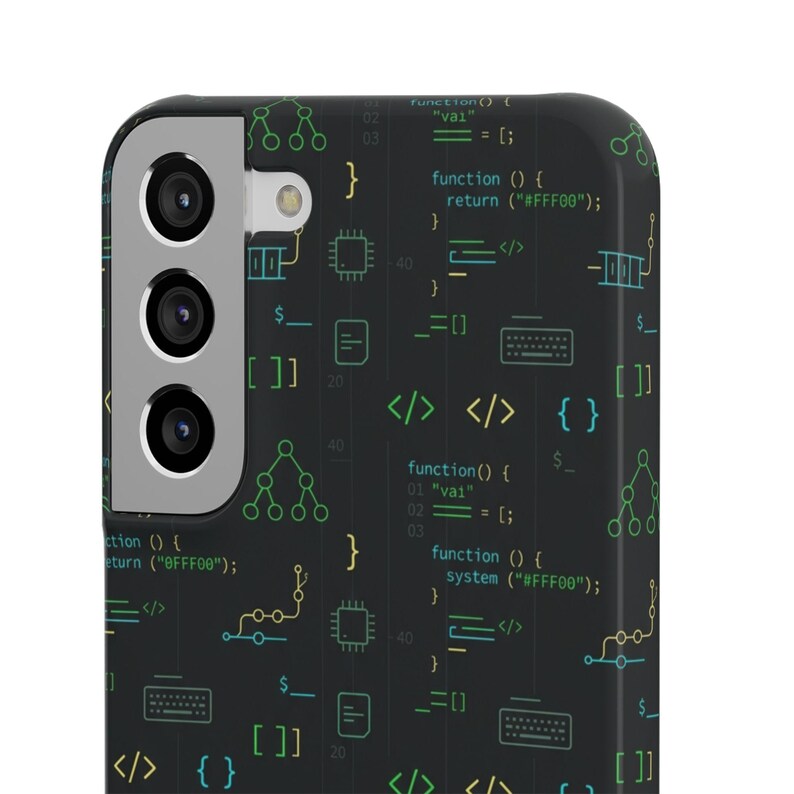 Entwickler-Code-Typografie-Hülle, Programmierer-Geschenk für iPhone- und Samsung-Hüllen Bild 9