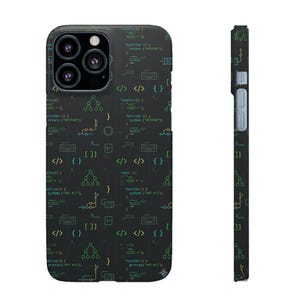 Entwickler-Code-Typografie-Hülle, Programmierer-Geschenk für iPhone- und Samsung-Hüllen Bild 13