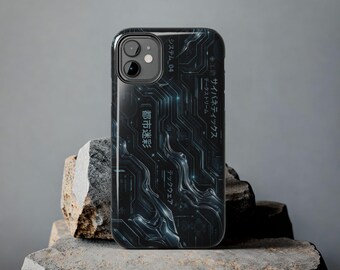 Cyberpunk Techwear Handyhülle, Cyber ​​Circuit iPhone-Hüllen und Samsung-Hüllen