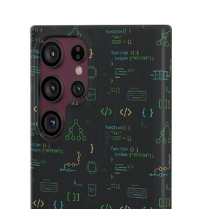 Entwickler-Code-Typografie-Hülle, Programmierer-Geschenk für iPhone- und Samsung-Hüllen Bild 8