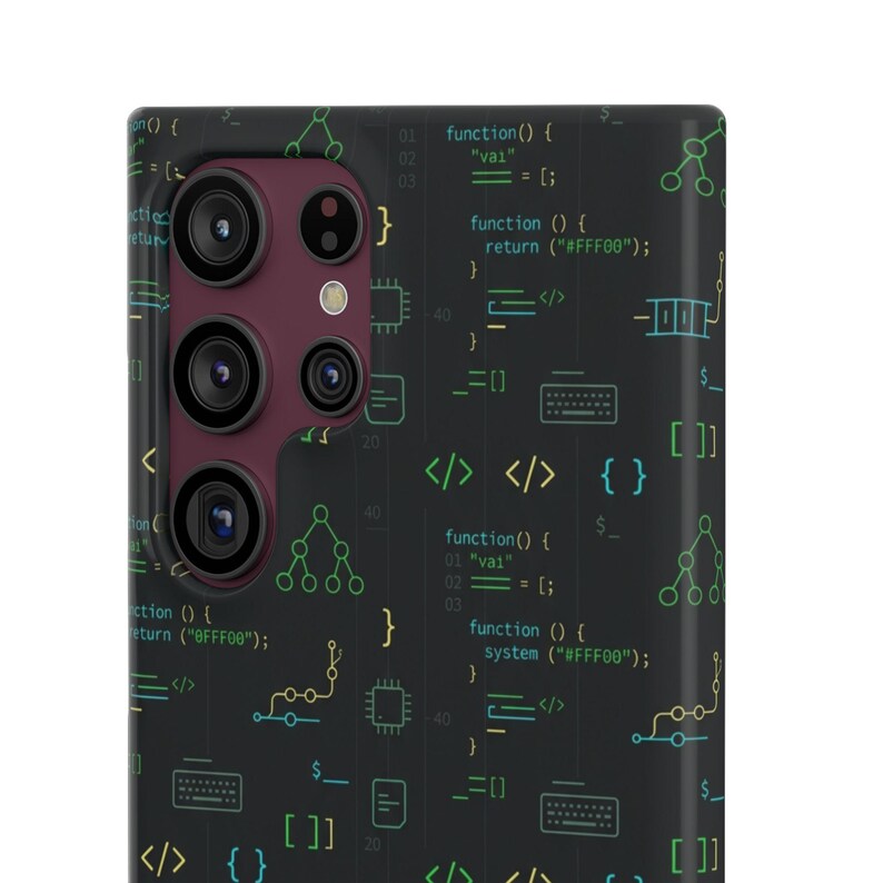 Entwickler-Code-Typografie-Hülle, Programmierer-Geschenk für iPhone- und Samsung-Hüllen Bild 8