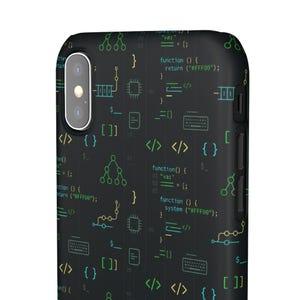 Entwickler-Code-Typografie-Hülle, Programmierer-Geschenk für iPhone- und Samsung-Hüllen Bild 3