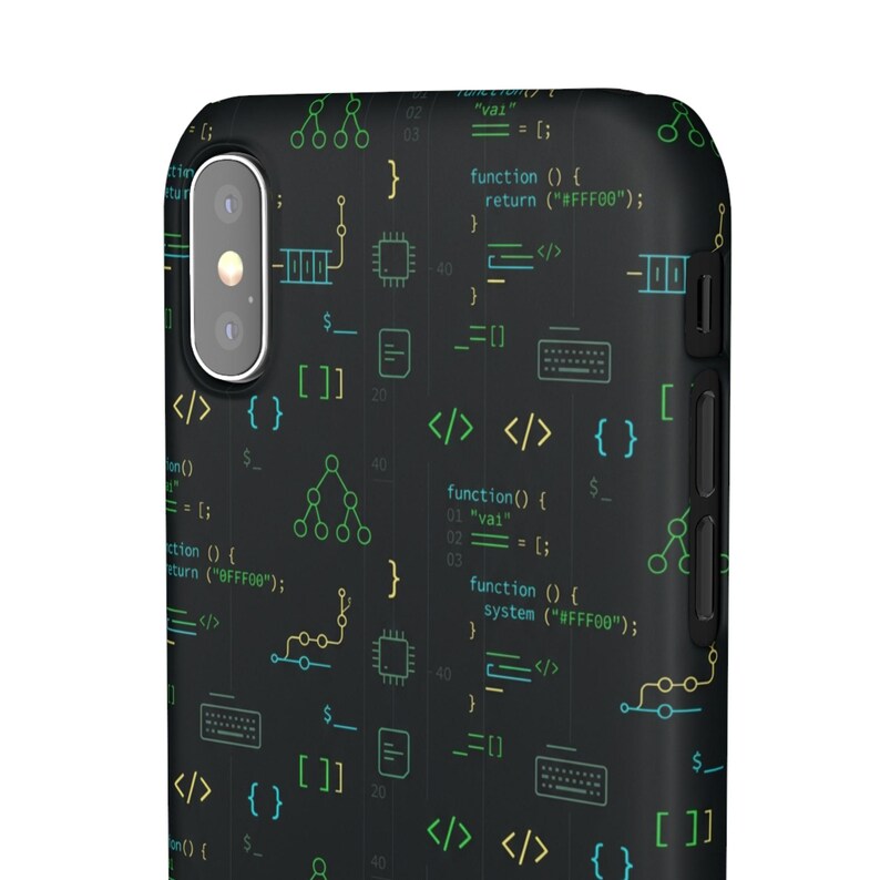 Entwickler-Code-Typografie-Hülle, Programmierer-Geschenk für iPhone- und Samsung-Hüllen Bild 3