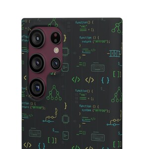 Entwickler-Code-Typografie-Hülle, Programmierer-Geschenk für iPhone- und Samsung-Hüllen Bild 6