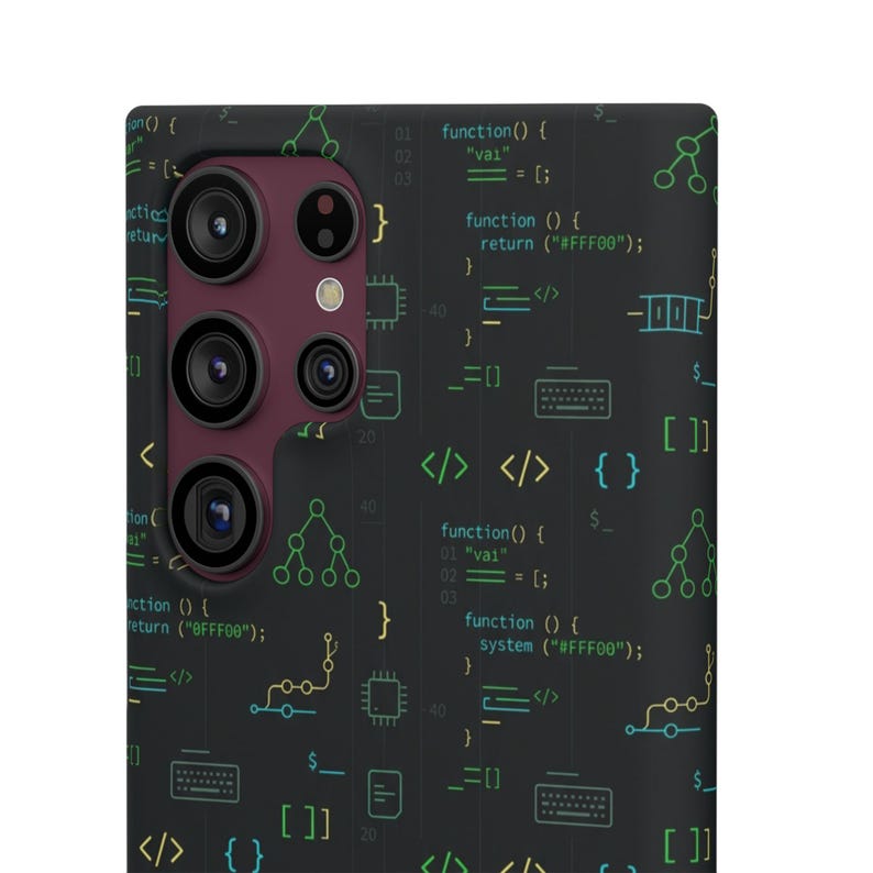 Entwickler-Code-Typografie-Hülle, Programmierer-Geschenk für iPhone- und Samsung-Hüllen Bild 6