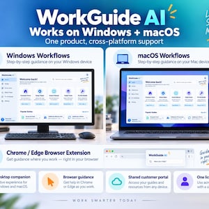 Windows and Mac Workflow Guide Software: Step-by-Step Help, AI Guide Builder