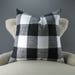 Allison Morgan reviewed Black White Pillow Cover -BIG SIZES!- Euro Sham, Floor Cushion, Buffalo Check Pattern (24x24 26x26 28x28 inch) Anderson Plaid Premier Prints