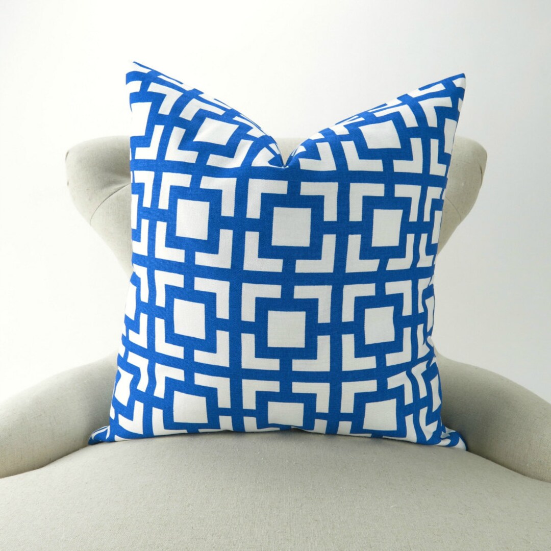 Royal Blue Pillow Cover MANY SIZES Cobalt Throw Etsy