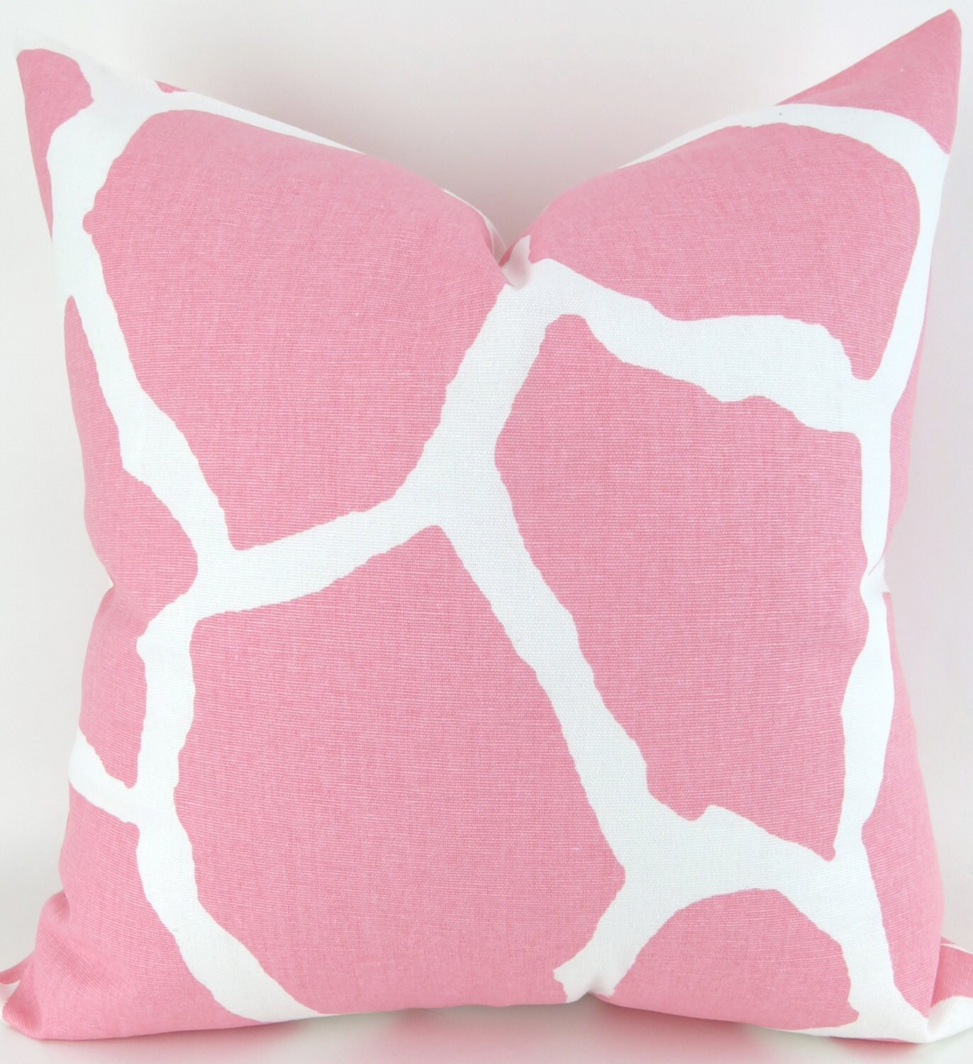 Pink Animal Print Pillow Cover MANY SIZES White Giraffe Etsy