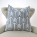 Gray Arrow Pillow Cover -MANY SIZES- Grey Throw Pillow, Euro Sham, Cushion Cover, Gray White Decor, Custom Premier Prints, FREESHIP 