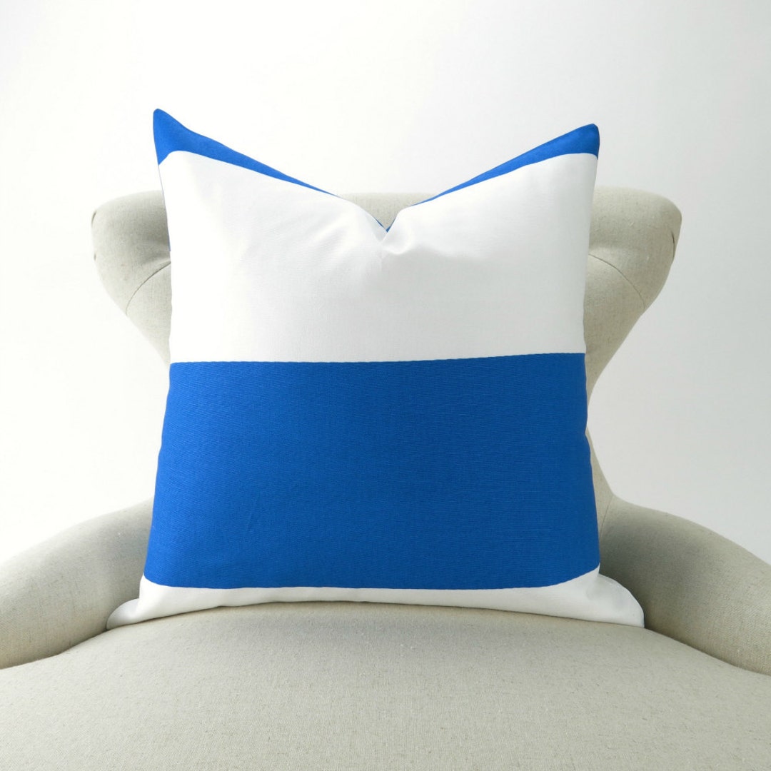 Royal Blue Pillow Cover MANY SIZES Cobalt Throw Etsy