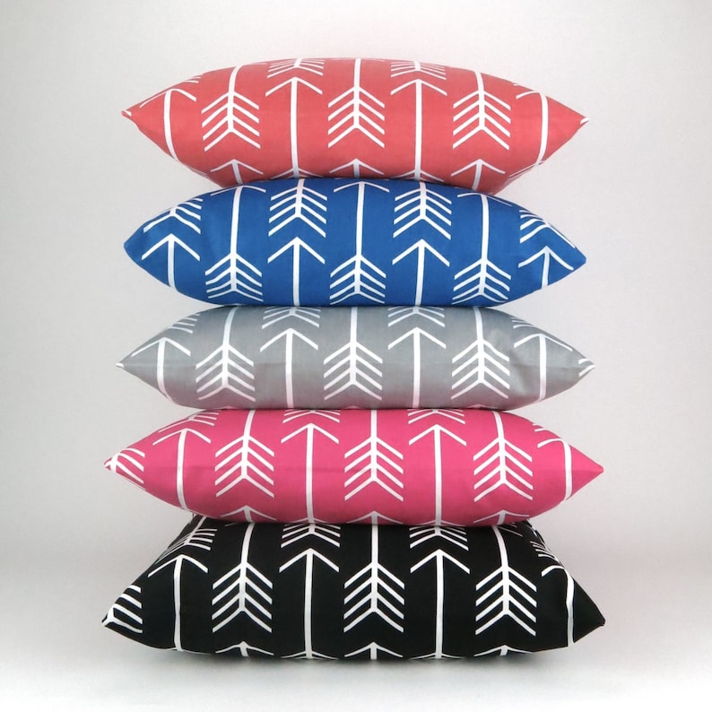 Red Stripe Pillow Cover MANY SIZES decorative Throw Pillow Etsy