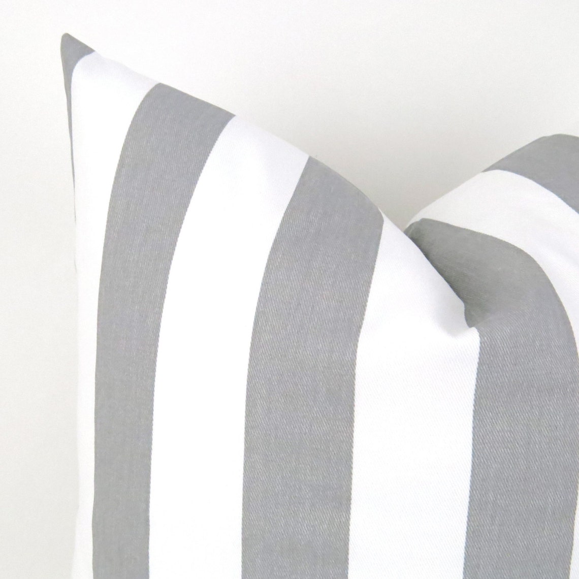 Gray Stripe Pillow Cover MANY SIZES Euro Sham Decorative Etsy