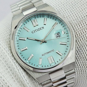 Citizen Tsuyosa automatisk herrklocka NJ0151-88 M 40 mm ljusblå urtavla safirglas oanvänd