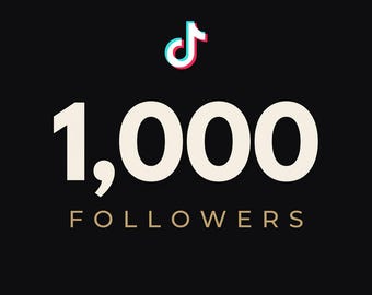 1 000 abonnés TikTok, service de croissance sur les réseaux sociaux (téléchargement numérique)