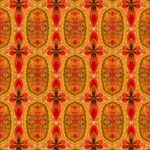 Pakistansk lastbilskonst Paisley sömlöst mönster | Folklig blommig digitalt papper