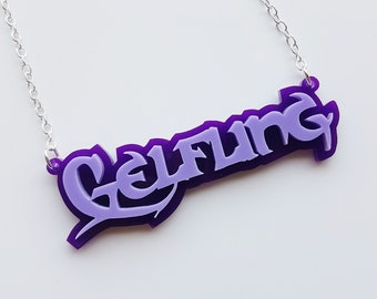 Dark Crystal inspired necklaces - laser cut acrylic