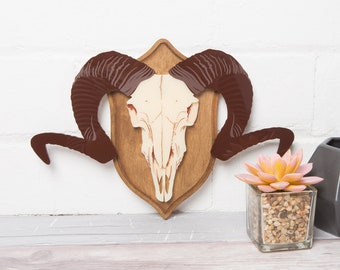 Mounted Stags Head Wall Art - laser cut acrylic - UK seller