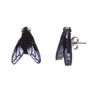 Dead Fly earrings - laser cut acrylic