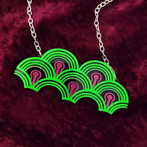 Room 237 necklace - laser cut acrylic