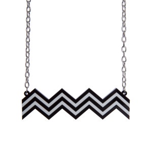 Red Room Twin Peaks necklace laser cut acrylic image 1