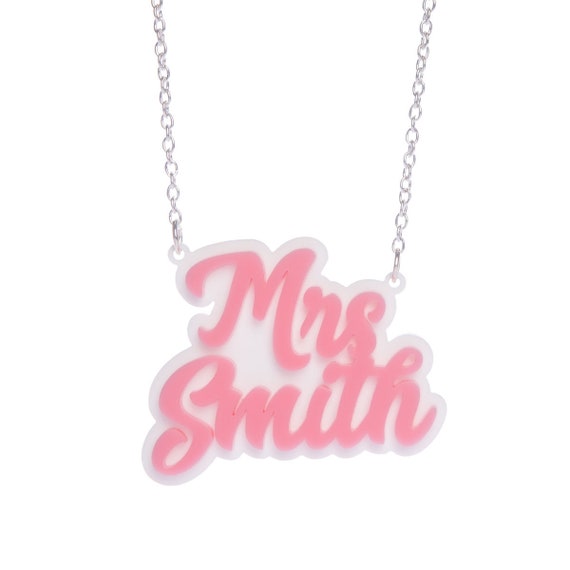 Personalised Acrylic Necklace Flash 